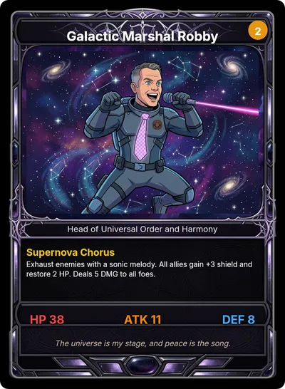 Galactic Marshal Robby — Head of Universal Order and Harmony